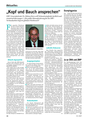 Aktuelles Landwirtschaftliches Wochenblatt „Kopf und Bauch ansprechen“ DBV-Generalsekretär Dr.