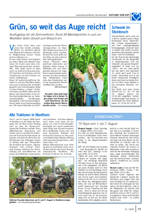 Landwirtschaftliches Wochenblatt NOTIZEN VOR ORT und probieren.