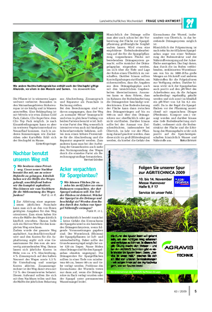 Landwirtschaftliches Wochenblatt FRAGE UND ANTWORT aus Abschreibung, Zinsanspruch und Reparatur als Pauschale in Rechnung stellen.