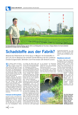 GELD UND RECHT Landwirtschaftliches Wochenblatt S eit Jahren wähnt sich Bern- hard Mentrup im Kampf „David gegen Goliath“.