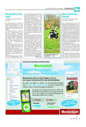 Landwirtschaftliches Wochenblatt LESERBRIEFE Worum geht es dem Land?