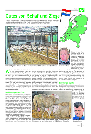 TIER Gutes von Schaf und Ziege Selbst verarbeiten und vermarkten lautet das Motto bei einem Teil der niederländischen Bioschaf- und -ziegenmilchproduzenten.