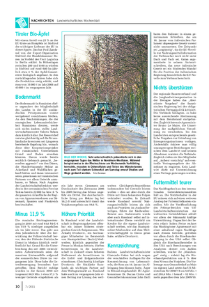 NACHRICHTEN Landwirtschaftliches Wochenblatt BILD DER WOCHE: Sehr unterschiedlich präsentierte sich in den vergangenen Tagen das Wetter in Nordrhein-Westfalen.