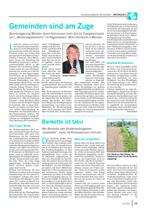 Landwirtschaftliches Wochenblatt AKTUELLES weiter Höhenbegren- zungen im B-Plan fest- setzen.