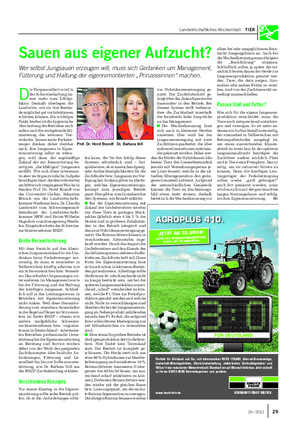 Landwirtschaftliches Wochenblatt TIER AGROPLUS 410.