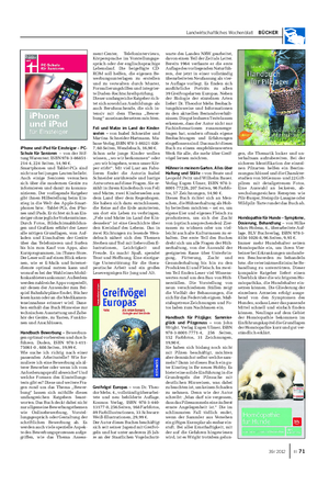 Landwirtschaftliches Wochenblatt BÜCHER iPhone und iPad für Einsteiger – PC- Schule für Senioren – von der Stif- tung Warentest.