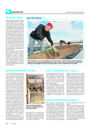 NACHRICHTEN Landwirtschaftliches Wochenblatt Der erste Spargel ist – mit einer Verspätung von zwei bis drei Wochen – gestochen.