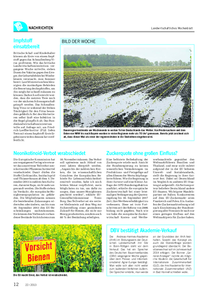 NACHRICHTEN Landwirtschaftliches Wochenblatt Dauerregen bestimmte am Wochenende in weiten Teilen Deutschlands das Wetter.