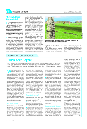 FRAGE UND ANTWORT Landwirtschaftliches Wochenblatt Für freien Handel Gegen Verbraucher?