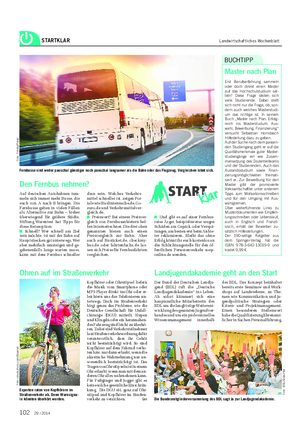 STARTKLAR Landwirtschaftliches Wochenblatt Den Fernbus nehmen?