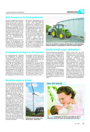 Landwirtschaftliches Wochenblatt NACHRICHTEN Immer neue Vorschriften zur Lagerung und Ausbringung von Wirtschaftsdünger drücken die Betriebe.