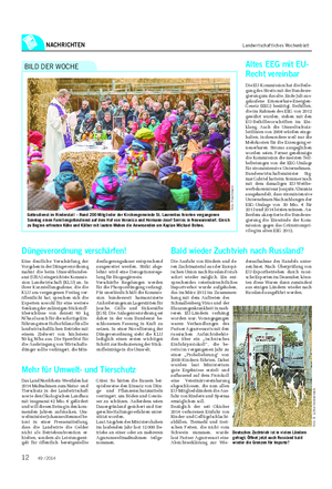NACHRICHTEN Landwirtschaftliches Wochenblatt Gottesdienst im Rinderstall – Rund 200 Mitglieder der Kirchengemeinde St.