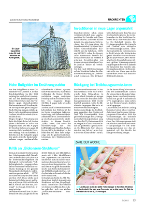 Landwirtschaftliches Wochenblatt NACHRICHTEN 184 Zuchtsauen halten die 2363 Ferkelerzeuger in Nordrhein-Westfalen im Durchschnitt.