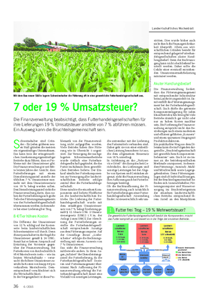 TIER Landwirtschaftliches Wochenblatt S chweinehalter sind Grün- der – für jeden größeren neu- en Stall gründen die meisten ein eigenständiges Unternehmen.
