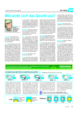 Landwirtschaftliches Wochenblatt DAS THEMA Wochenblatt: Herr Maas, Sie als passionierter Jäger haben die Ent- wicklungen rund um das Jagdge- setz intensiv beobachtet.
