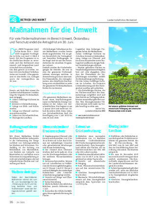 BETRIEB UND MARKT Landwirtschaftliches Wochenblatt D as „NRW-Programm Länd- licher Raum 2014 – 2020“ stellt insgesamt Fördergel- der in Höhe von rund 1,2 Mrd.