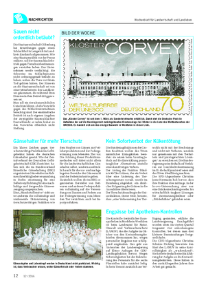NACHRICHTEN Das „Kloster Corvey“ ist seit dem 1.