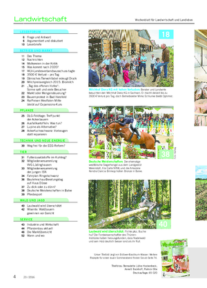 Wochenblatt für Landwirtschaft und LandlebenLandwirtschaft Unser Titelbild zeigt ein Erdbeer-Basilikum-Wasser.