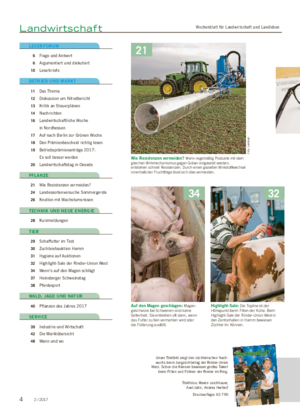 Wochenblatt für Landwirtschaft und LandlebenLandwirtschaft Unser Titelbild zeigt den züchterischen Nach- wuchs beim Jungzüchtertag der Rinder-Union West.