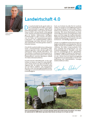 AUF EIN WORT Torsten Wobser, Redakteur Landwirtschaft 4.