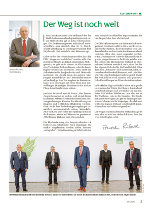 AUF EIN WORT ■ DBV-Präsident Joachim Rukwied (Bildmitte) im Kreise seiner vier Stellvertreter.