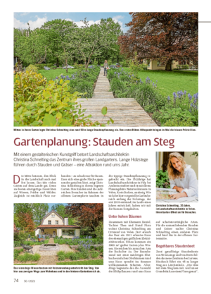 Gartenplanung: Stauden am Steg Mit einem gestalterischen Kunstgriff betont Landschaftsarchitektin Christina Schnelting das Zentrum ihres großen Landgartens.