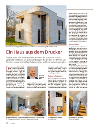 Ein Haus aus dem Drucker In Beckum im Kreis Warendorf steht ein Haus, das Schicht für Schicht „gedruckt“ worden ist.
