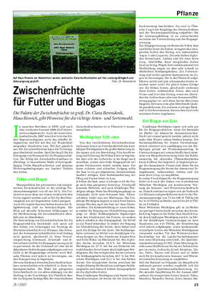 Landwirtschaftliches Wochenblatt Pflanze I n manchen Betrieben in NRW sind nach dem trockenen Sommer 2006 die Futterre- serven aufgebraucht.