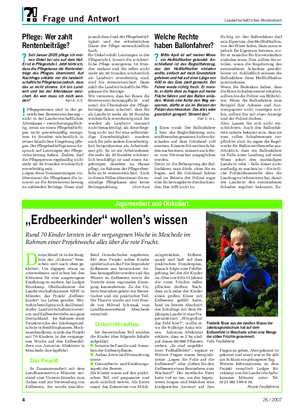 Frage und Antwort Landwirtschaftliches Wochenblatt D eutschland ist in der Rang- liste der „dicksten“ Men- schen weit nach oben ge- klettert.