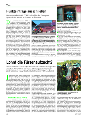 Tier Landwirtschaftliches Wochenblatt I mmer dann, wenn in Milchviehbetrieben über eine Aufstockung des Bestandes bzw.