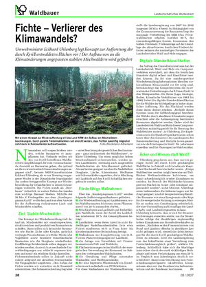 Waldbauer Landwirtschaftliches Wochenblatt Fichte – Verlierer des Klimawandels?