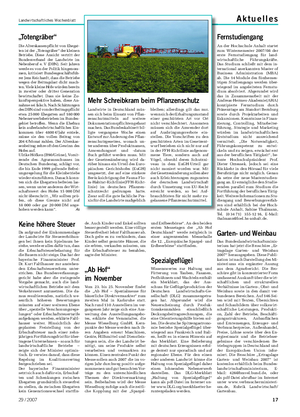 Landwirtschaftliches Wochenblatt A k t u e l l e s „Totengräber“ Die Alterskassenpflicht von Ehegat- ten ist der „Totengräber“ der kleinen Betriebe.