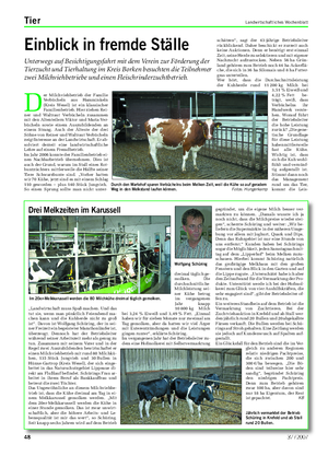 Tier Landwirtschaftliches Wochenblatt D er Milchviehbetrieb der Familie Verbücheln aus Hamminkeln (Kreis Wesel) ist ein klassischer Familienbetrieb.