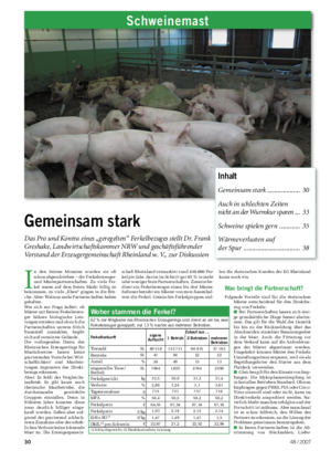 Schweinemast Landwirtschaftliches Wochenblatt Inhalt Gemeinsam stark .