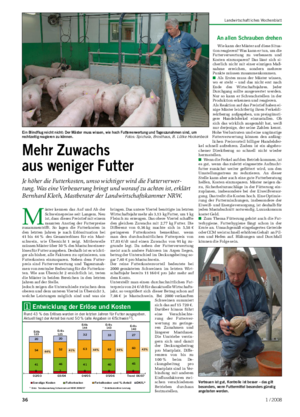 Tier	 Landwirtschaftliches Wochenblatt M äster kennen das Auf und Ab der Schweinepreise seit Langem.