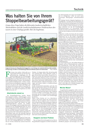 Landwirtschaftliches Wochenblatt Technik Was halten Sie von Ihrem Stoppelbearbeitungsgerät?