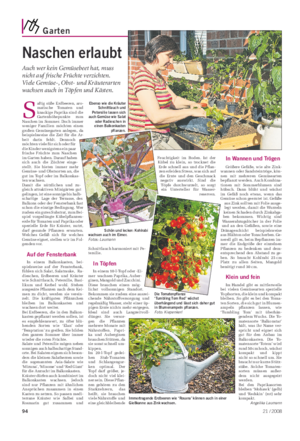 Garten Landwirtschaftliches Wochenblatt Naschen erlaubt Auch wer kein Gemüsebeet hat, muss nicht auf frische Früchte verzichten.