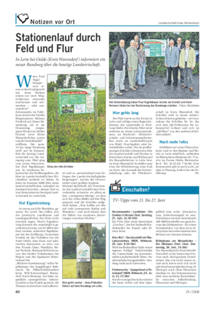 Notizen vor Ort Landwirtschaftliches Wochenblatt Stationenlauf durch Feld und Flur In Lette bei Oelde (Kreis Warendorf ) informiert ein neuer Rundweg über die heutige Landwirtschaft.