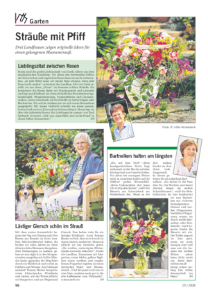 Garten Landwirtschaftliches Wochenblatt Lieblingszitat zwischen Rosen Rosen sind die große Leidenschaft von Gisela Albers aus dem emsländischen Emsbüren.