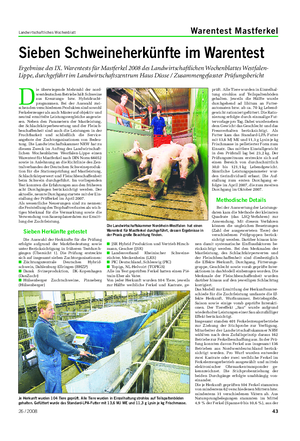 Landwirtschaftliches Wochenblatt Warentest Mastferkel Sieben Schweineherkünfte im Warentest Ergebnisse des IX.