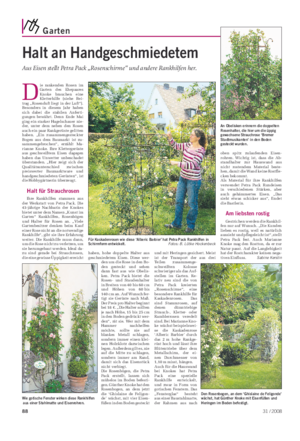 Garten Landwirtschaftliches Wochenblatt Halt an Handgeschmiedetem Aus Eisen stellt Petra Pack „Rosenschirme“ und andere Rankhilfen her.