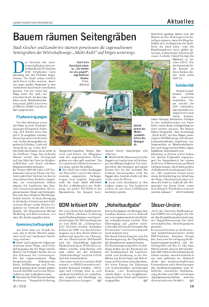 Landwirtschaftliches Wochenblatt Aktuelles Bauern räumen Seitengräben Stadt Gescher und Landwirte räumen gemeinsam die zugewachsenen Seitengräben der Wirtschaftswege: „Multi-Kulti“ auf Wegen unterwegs.