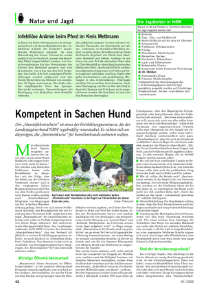 Natur und Jagd Landwirtschaftliches Wochenblatt Kompetent in Sachen Hund Der „Hundeführerschein“ ist eines der Fortbildungsseminare, die der Landesjagdverband NRW regelmäßig veranstaltet.