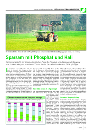 Landwirtschaftliches Wochenblatt FRÜHJAHRSBESTELLUNG GETREIDE Wirtschaftsdüngern enthaltenen Nährstoffe zu- rückzuführen ist.