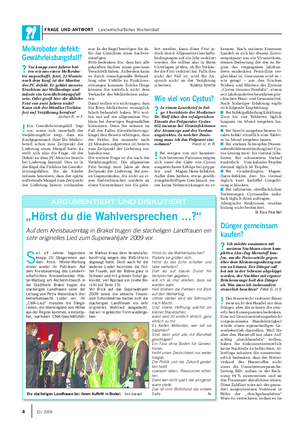 FRAGE UND ANTWORT Landwirtschaftliches Wochenblatt S eit elf Jahren begeistern knapp 20 Sängerinnen aus dem Kreis Höxter-Warburg immer wieder ihr Publikum.