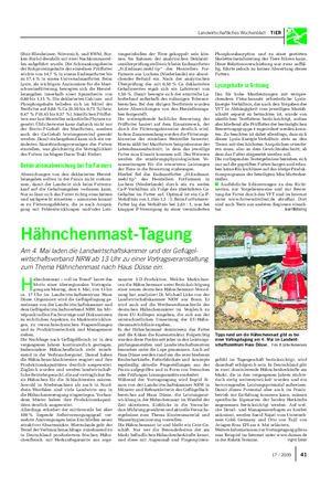 Landwirtschaftliches Wochenblatt TIER (Buir-Bliesheimer, Nörvenich, und RWM, Bor- ken-Burlo) ebenfalls mit zwei Nachkommastel- len aufgeführt wurde.