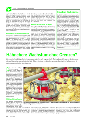 TIER Landwirtschaftliches Wochenblatt Hähnchen: Wachstum ohne Grenzen?