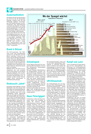 NACHRICHTEN Landwirtschaftliches Wochenblatt Wo der Spargel wächst Spargelanbau in Deutschland Nordrh.