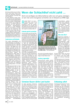 AKTUELLES Landwirtschaftliches Wochenblatt Mit diesen Zahlen kann die West- fleisch ihren guten dritten Platz unter den deutschen Fleischver- marktern festigen.
