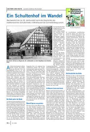 © Ardey-Verlag Münster GESTERN UND HEUTE Landwirtschaftliches Wochenblatt Ein Schultenhof im Wandel Nachweislich bis ins 16.